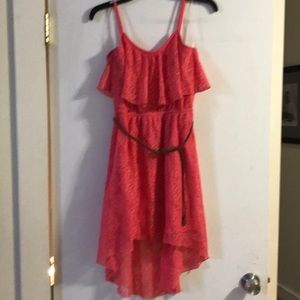 Almost famous spaghetti strap high-low dress